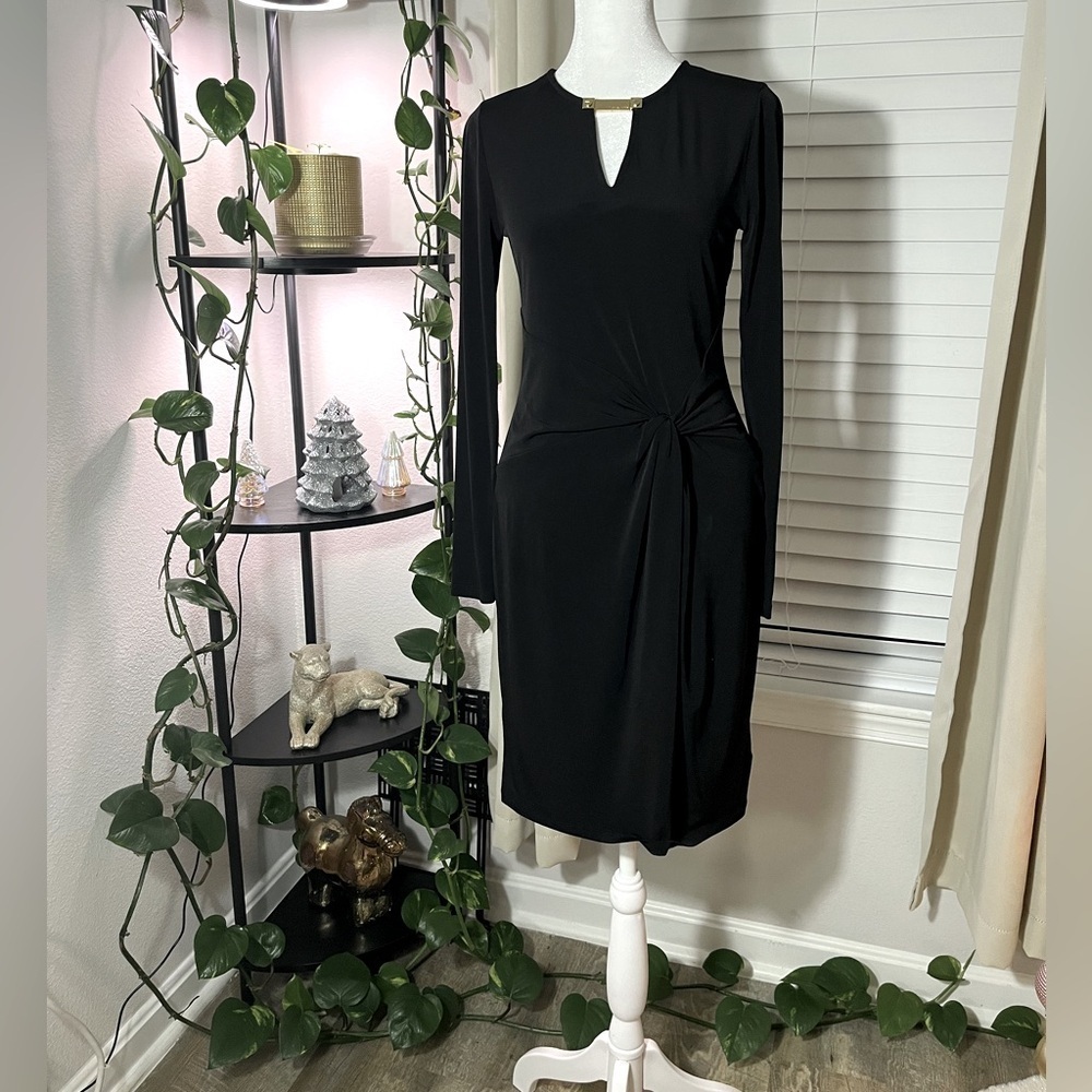 Michael Kors Black Knotted Dress
